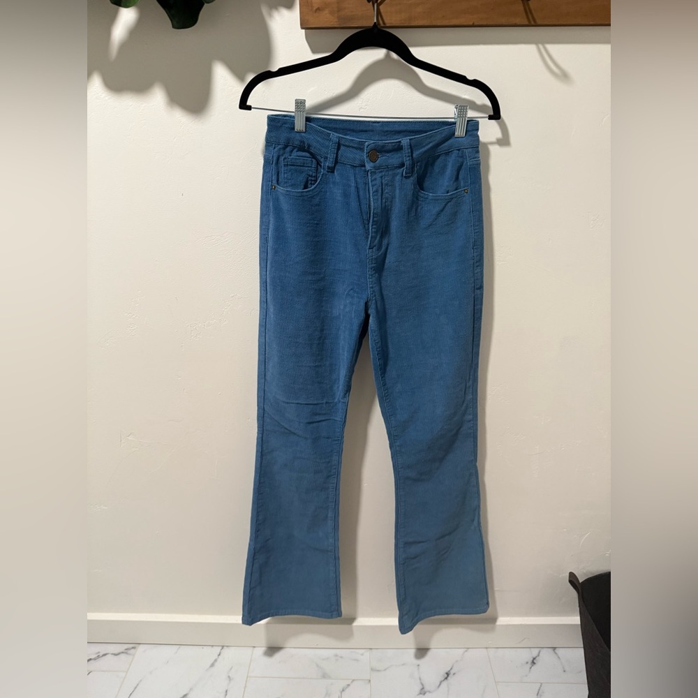 FRNCH Paris Teal Corduroy Trousers